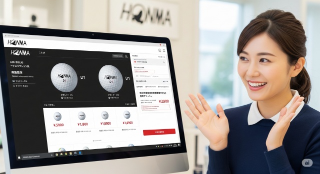 本間のゴルフボールd1の最安値販売店って?