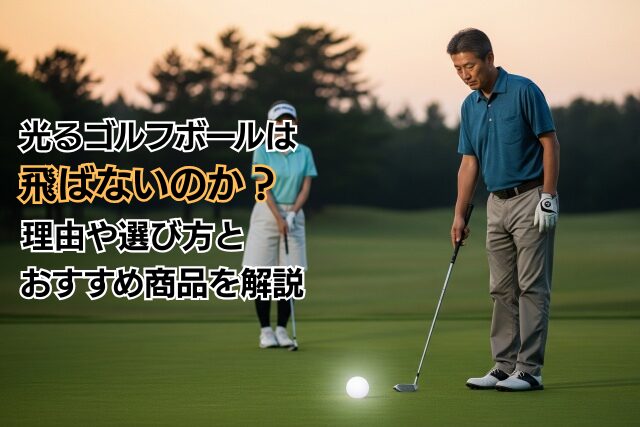 光るゴルフボールは飛ばないのか？理由や選び方とおすすめ商品を解説