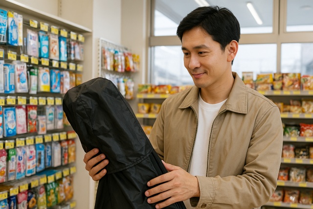 コンビニでゴルフバッグカバーは取り扱ってる？