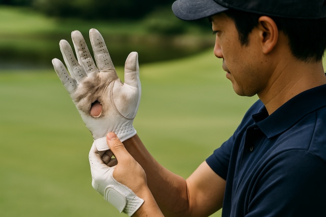 滑りの原因?ゴルフグローブの手汗対策