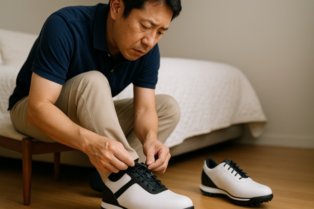 サイズ通りなのにゴルフシューズが合わない時の注意点