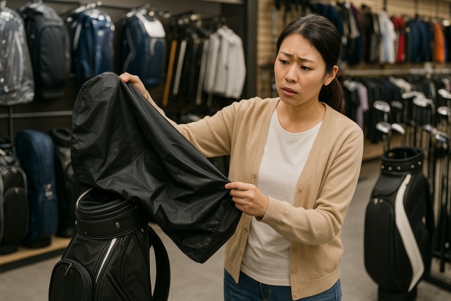 ゴルフバッグカバーは上だけでも問題ない？