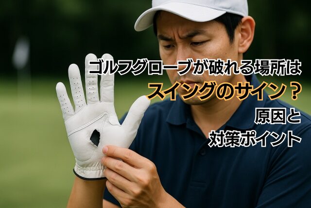 ゴルフグローブが破れる場所はスイングのサイン？原因と対策ポイント