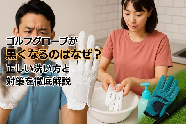ゴルフグローブが黒くなるのはなぜ？正しい洗い方と対策を徹底解説