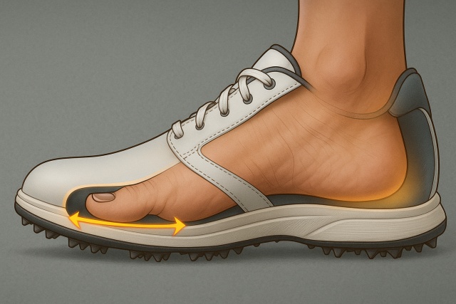 サイズ感が合っていない時の屈曲点の確認法