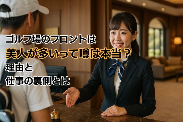 ゴルフ場のフロントは美人が多いって噂は本当？理由と仕事の裏側とは