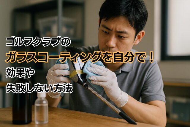 ゴルフクラブのガラスコーティングを自分で！効果や失敗しない方法