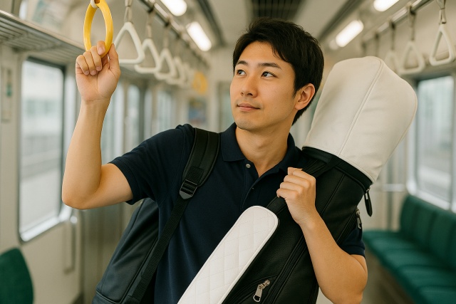 ゴルフバッグで電車に乗るのが恥ずかしい時の解決策