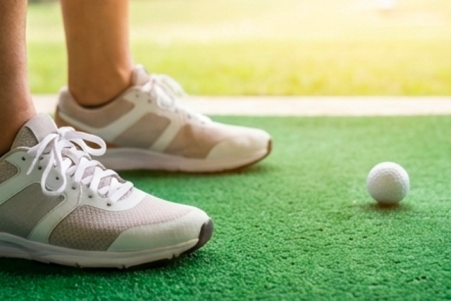 打ちっぱなしの靴はスニーカーでOK？