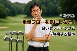 ゴルフの重量フローを気にしない!賢いセッティングと無視する基準
