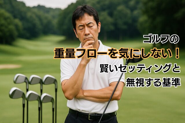 ゴルフの重量フローを気にしない！賢いセッティングと無視する基準