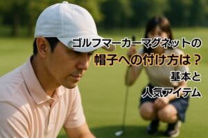 ゴルフマーカーマグネットの帽子への付け方は?基本と人気アイテム