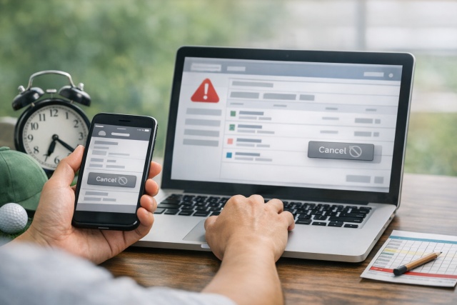 じゃらんゴルフなど予約サイト利用時の注意点