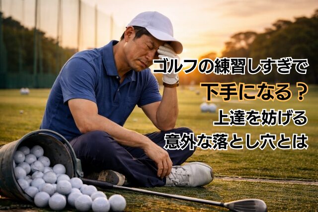ゴルフの練習しすぎで下手になる？上達を妨げる意外な落とし穴とは