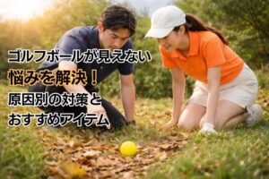 ゴルフボールが見えない悩みを解決！原因別の対策とおすすめアイテム
