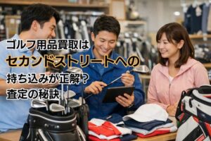 ゴルフ用品買取はセカンドストリートへの持ち込みが正解?査定の秘訣