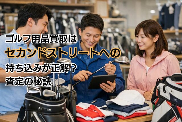 ゴルフ用品買取はセカンドストリートへの持ち込みが正解？査定の秘訣