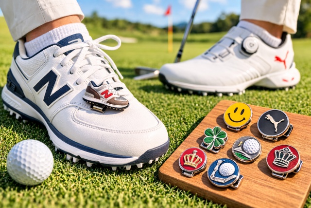 ニューバランスの靴とマーカーで揃えるお洒落な足元