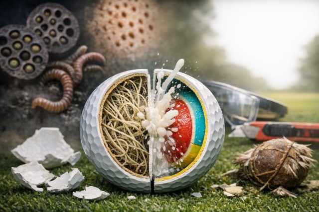 糸巻き構造のボールがミミズや蛇に見える心理