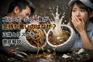 ゴルフボールの中身が気持ち悪いのはなぜ？正体とリスクを徹底解説