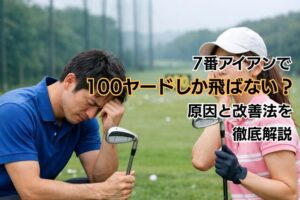 7番アイアンで100ヤードしか飛ばない？原因と改善法を徹底解説