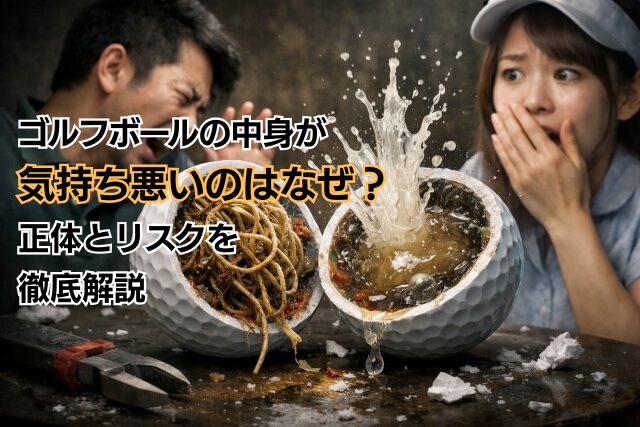 ゴルフボールの中身が気持ち悪いのはなぜ？正体とリスクを徹底解説