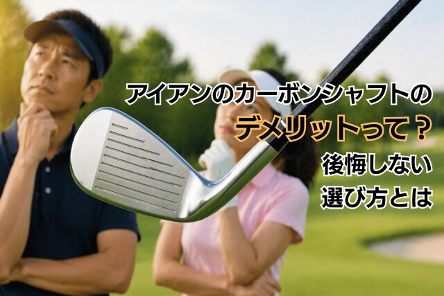 アイアンのカーボンシャフトのデメリットって？後悔しない選び方とは