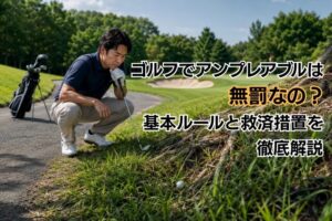 ゴルフでアンプレアブルは無罰なの？基本ルールと救済措置を徹底解説
