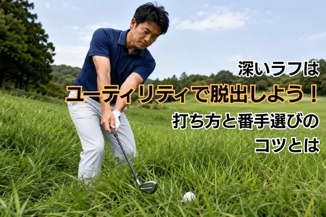 深いラフはユーティリティで脱出しよう！打ち方と番手選びのコツとは