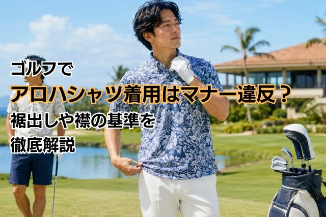 ゴルフでアロハシャツ着用はマナー違反？裾出しや襟の基準を徹底解説