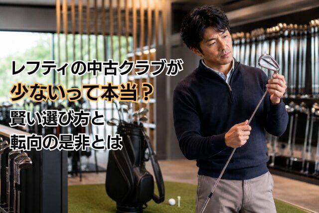 レフティの中古クラブが少ないって本当？賢い選び方と転向の是非とは