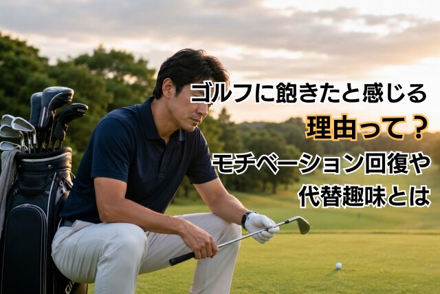 ゴルフに飽きたと感じる理由って？モチベーション回復や代替趣味とは